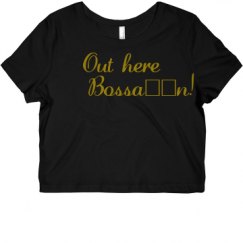 Ladies Slim Fit Crop Top Tee