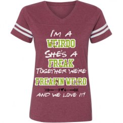 Ladies Relaxed Fit Vintage Sports Tee