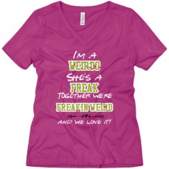 Ladies Relaxed Fit V-Neck Tee
