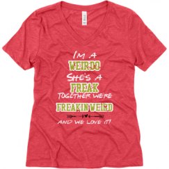 Ladies Relaxed Fit Super Soft Triblend V-Neck Tee