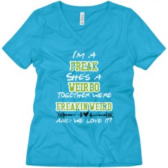 Ladies Relaxed Fit V-Neck Tee
