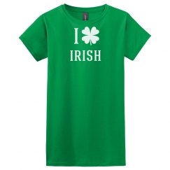 I Heart Irish Maternity Tshirt
