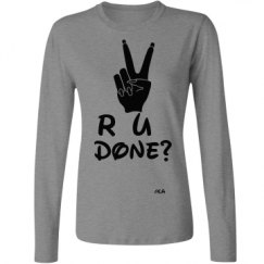 Ladies Relaxed Fit Basic Long Sleeve Tee