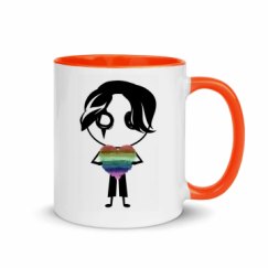 11oz Ceramic Mug with Color Inside