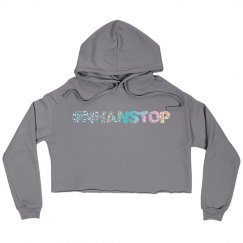 NhanStop Models Aly Cropped Fleece Hoody