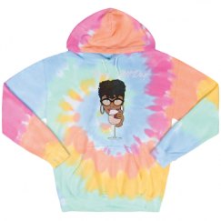 Unisex Tie-Dye Fleece Hoodie