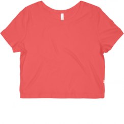 Ladies Slim Fit Crop Top Tee