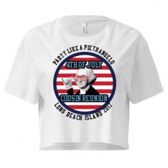 Ladies Festival Cali Crop Top Tee