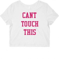 Ladies Slim Fit Crop Top Tee