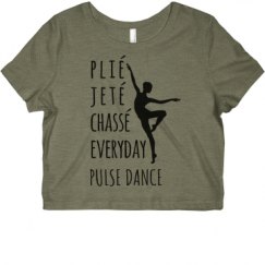 Ladies Slim Fit Crop Top Tee