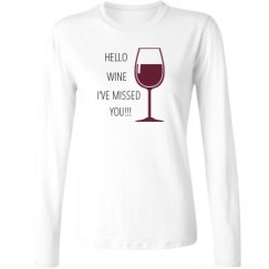 Ladies Relaxed Fit Basic Long Sleeve Tee