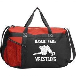 Add Your Mascot Custom Wrestling Duffel Bag