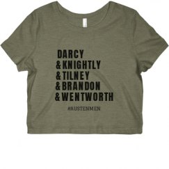 Ladies Slim Fit Crop Top Tee