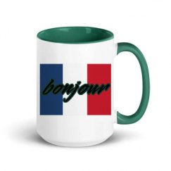 15oz Ceramic Mug with Color Inside