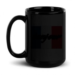 15oz Black Glossy Mug