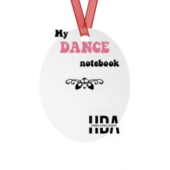 Metal Oval Christmas Ornament