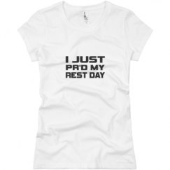 Ladies Slim Fit Basic Promo Jersey Tee