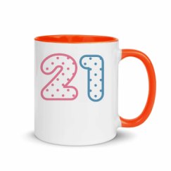 11oz Ceramic Mug with Color Inside