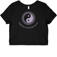 Ladies Slim Fit Crop Top Tee