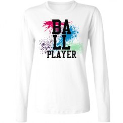 Ladies Relaxed Fit Basic Long Sleeve Tee