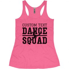 Athletic Text Custom Dance Squad
