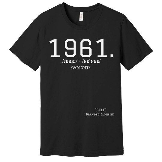 1961. Self Branded Blk Tee