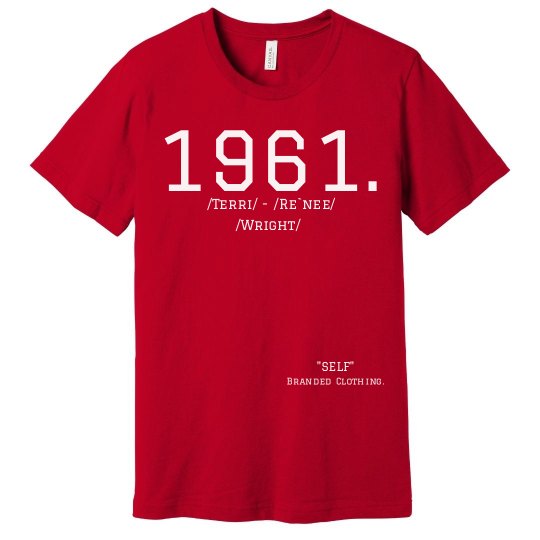 1961. Self Branded Red Tee