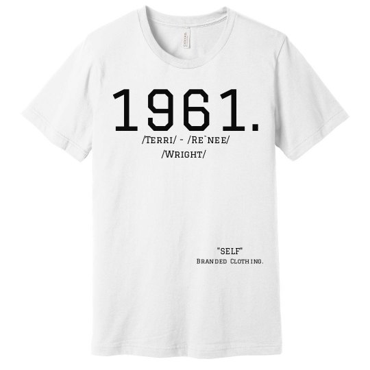 1961. Self Branded White Tee