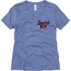 Ladies Relaxed Fit Super Soft Triblend V-Neck Tee