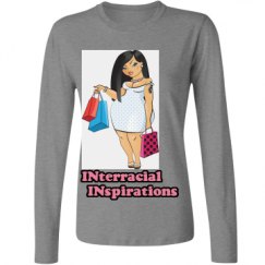 Ladies Relaxed Fit Basic Long Sleeve Tee