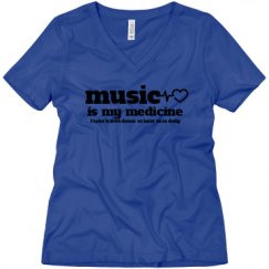 Ladies Relaxed Fit V-Neck Tee