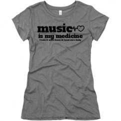 Ladies Slim Fit Super Soft Triblend Tee