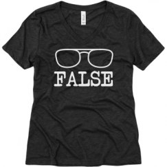 Ladies Relaxed Fit Super Soft Triblend V-Neck Tee