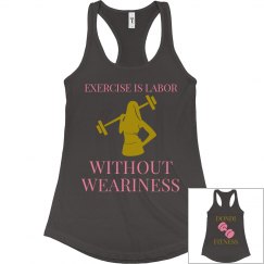 DONDIFITNESS LADIES RACERBACK TANK TOP SLIM FIT