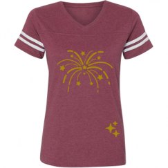 Ladies Relaxed Fit Vintage Sports Tee