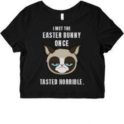 Ladies Slim Fit Crop Top Tee