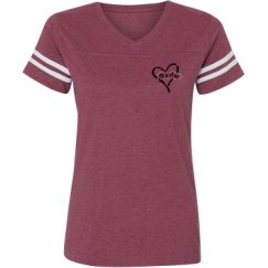 Ladies Relaxed Fit Vintage Sports Tee