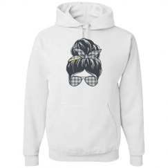 Black and White Sunglasses and Hairbow Dog Mom