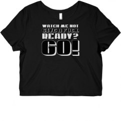 Ladies Slim Fit Crop Top Tee