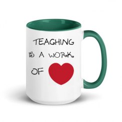 15oz Ceramic Mug with Color Inside