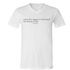 in the hood... unisex vneck tee