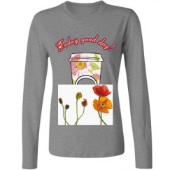 Ladies Relaxed Fit Basic Long Sleeve Tee