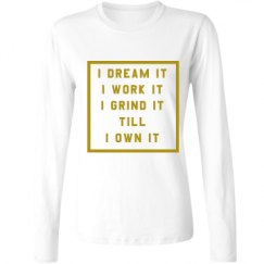 Ladies Relaxed Fit Basic Long Sleeve Tee