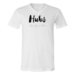 Unisex V-Neck Jersey Tee