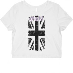 Ladies Slim Fit Crop Top Tee