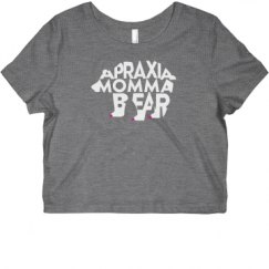 Ladies Slim Fit Crop Top Tee