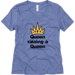 Ladies Relaxed Fit Super Soft Triblend V-Neck Tee