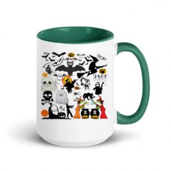 15oz Ceramic Mug with Color Inside