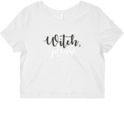 Ladies Slim Fit Crop Top Tee