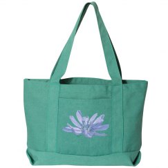 Blue Cornflower Lucy LaRue Large Tote Bag
